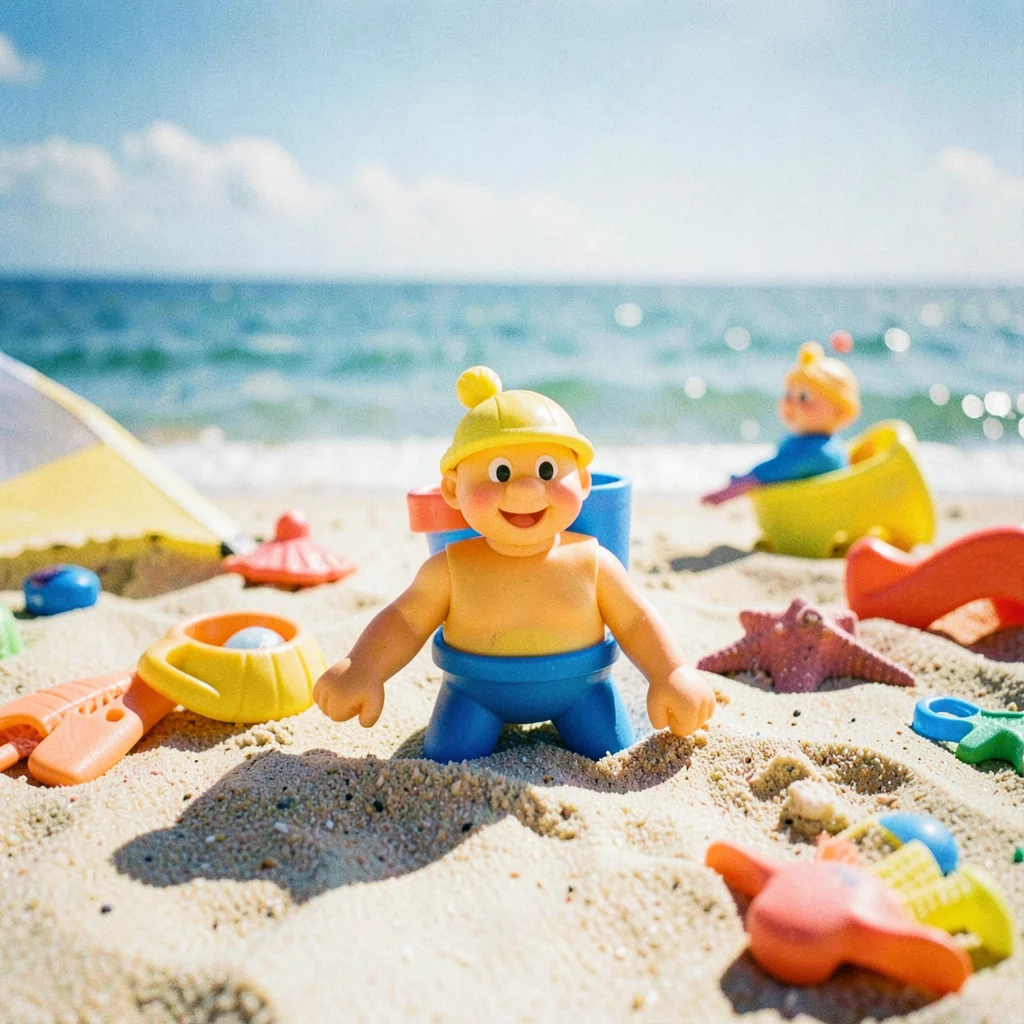 Beach toy camera look
