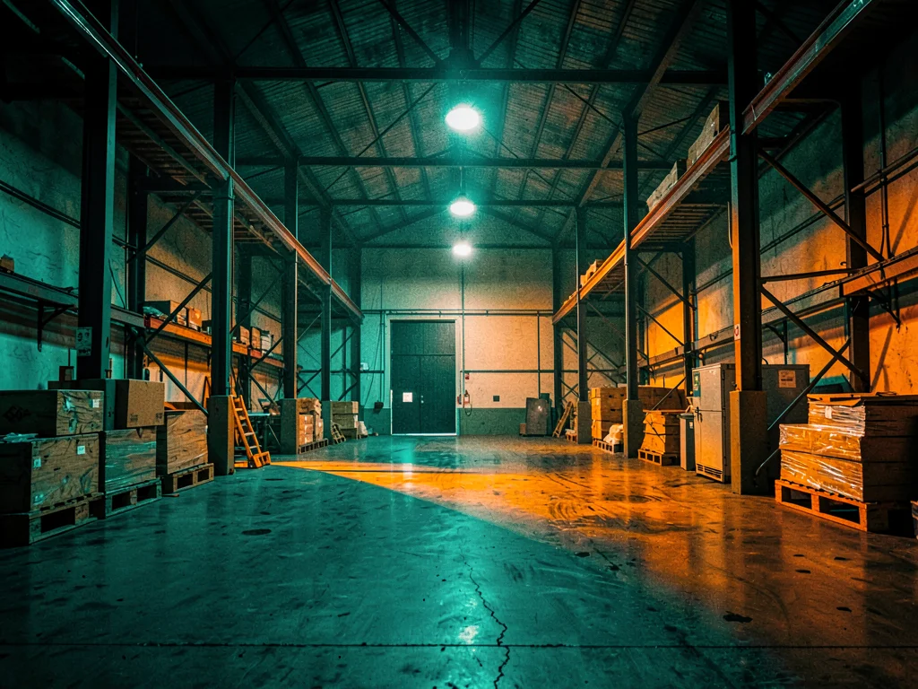 Warehouse interior dramatic