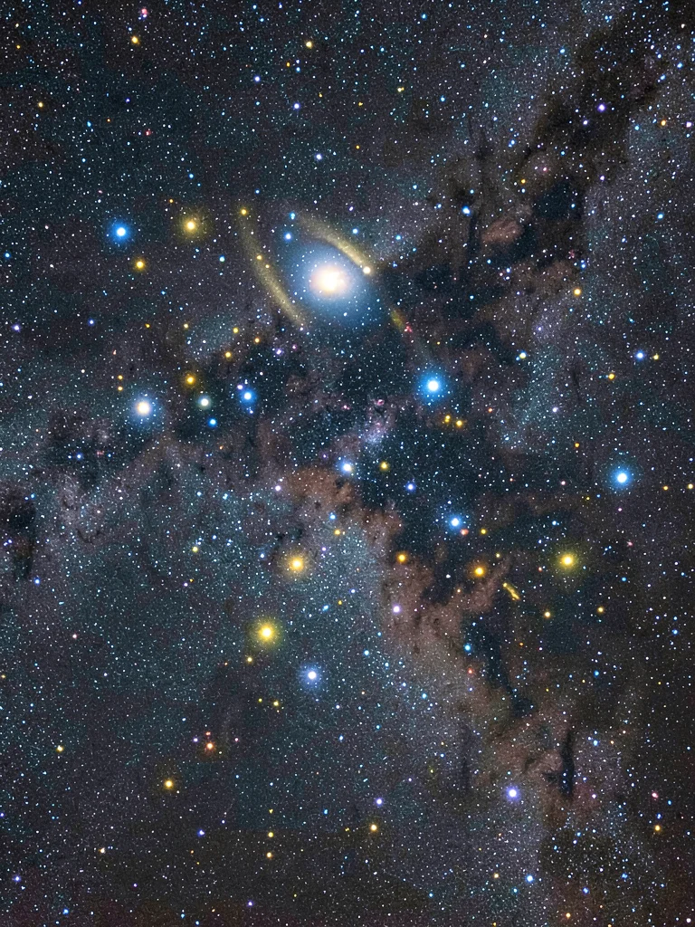 A dwarf irregular galaxy — a fuzzy asymmetric collection of young blue star clus