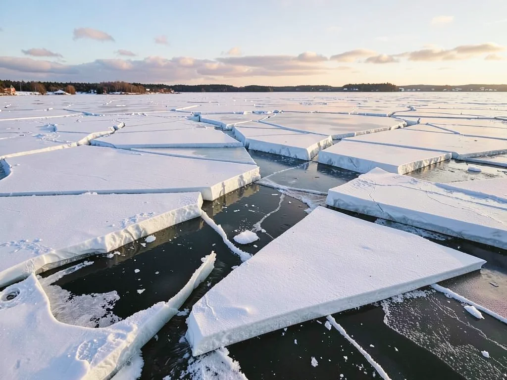 Pressure ridge chaos where plates meet