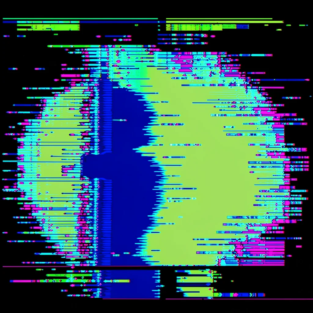 Abstract glitch pure
