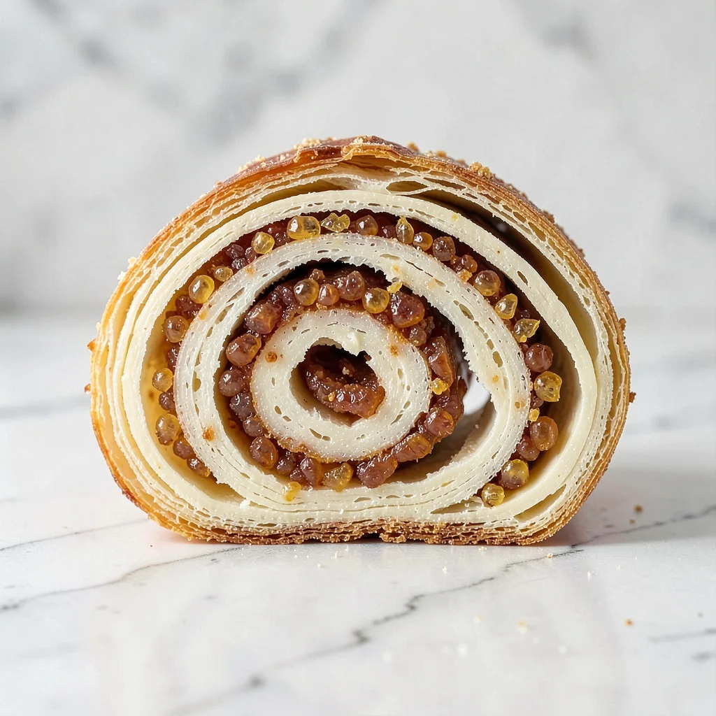 Kouign-Amann: Caramel Spiral Interior