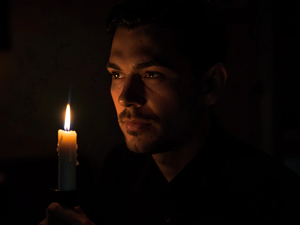 Candle light portrait classic