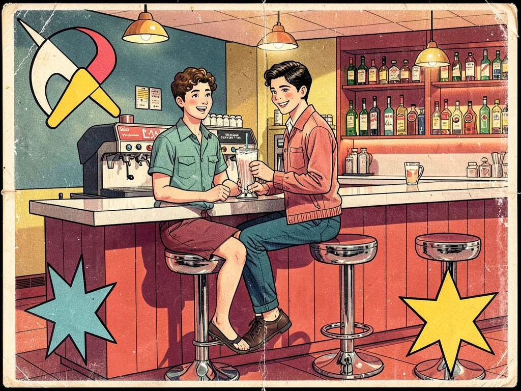 Atomic age soda fountain