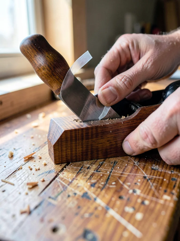 Router Plane Walnut Tenon Depth