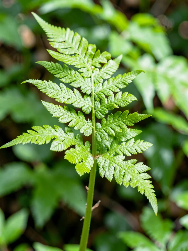 Fern frond unfurling