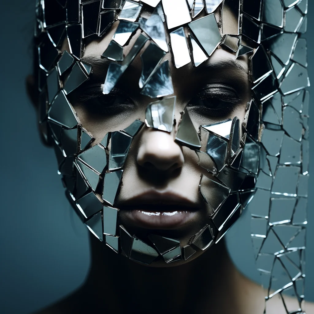 Fragmented Reality Use shattered mirrors to reflect a