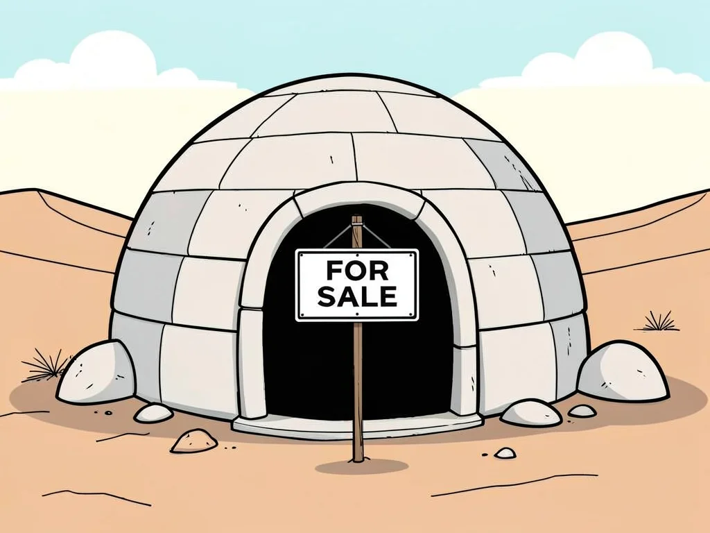 Igloo for sale in desert