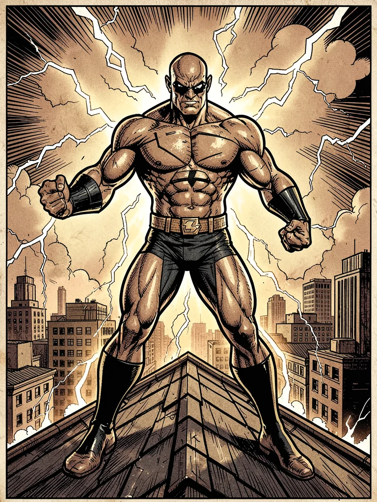 Villain with lightning