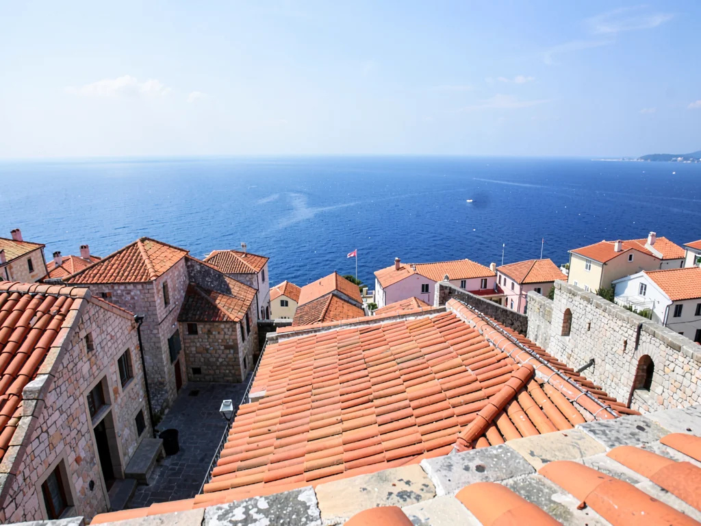 Terracotta ocean toward Adriatic