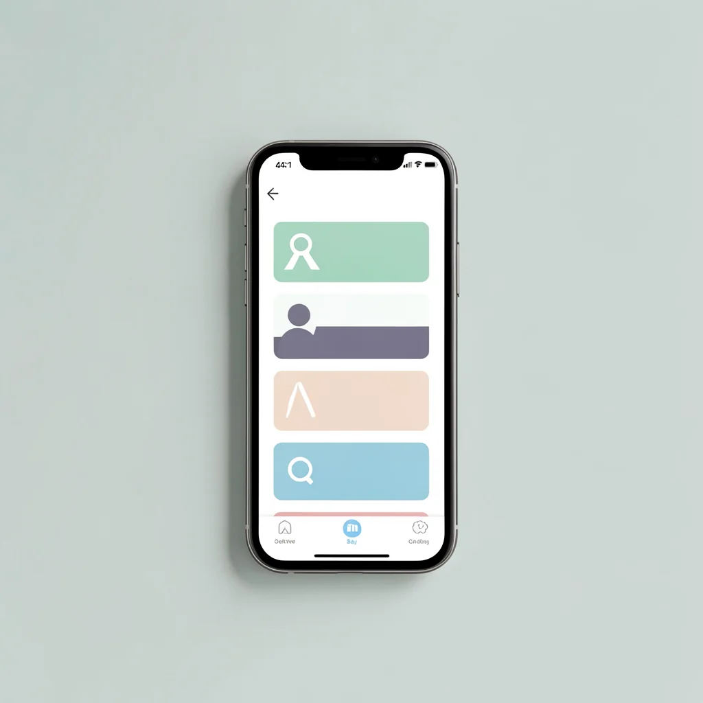 Flat UI mockup of a travel planning app itinerary screen on a phone, vertical ti