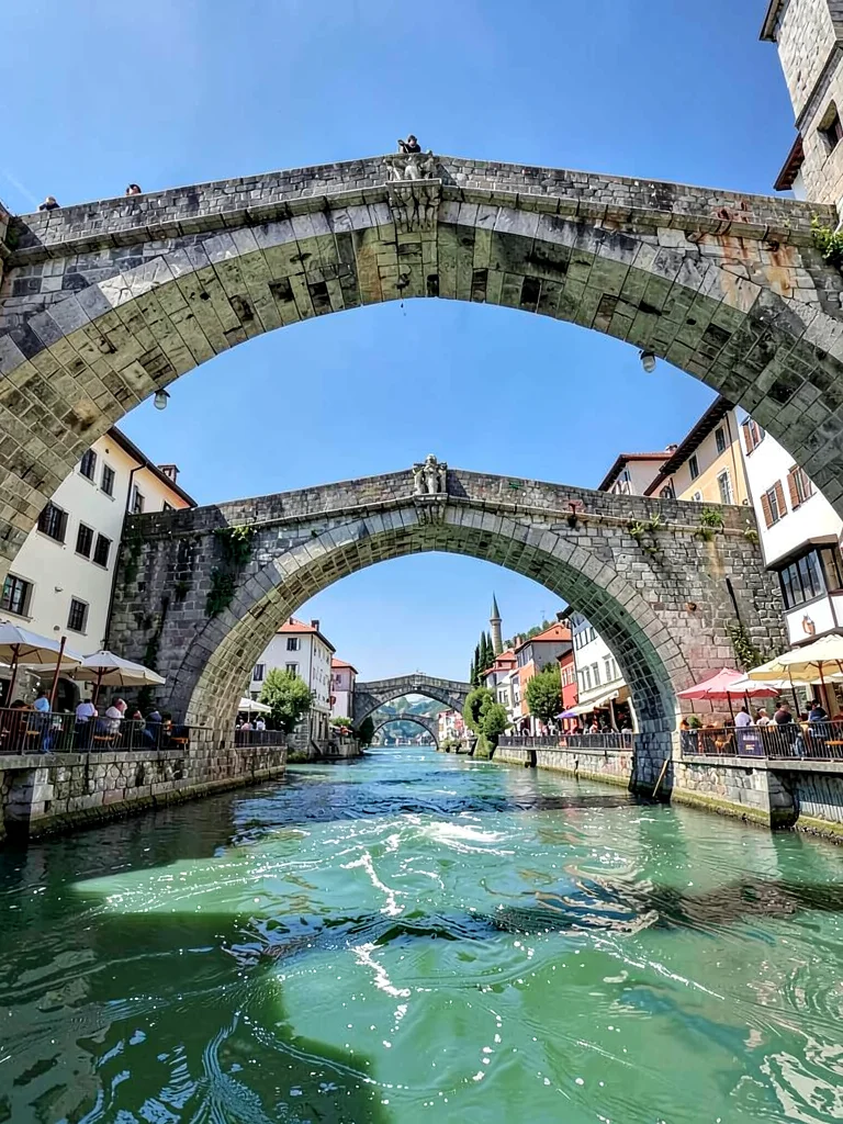Stari Most arc from below