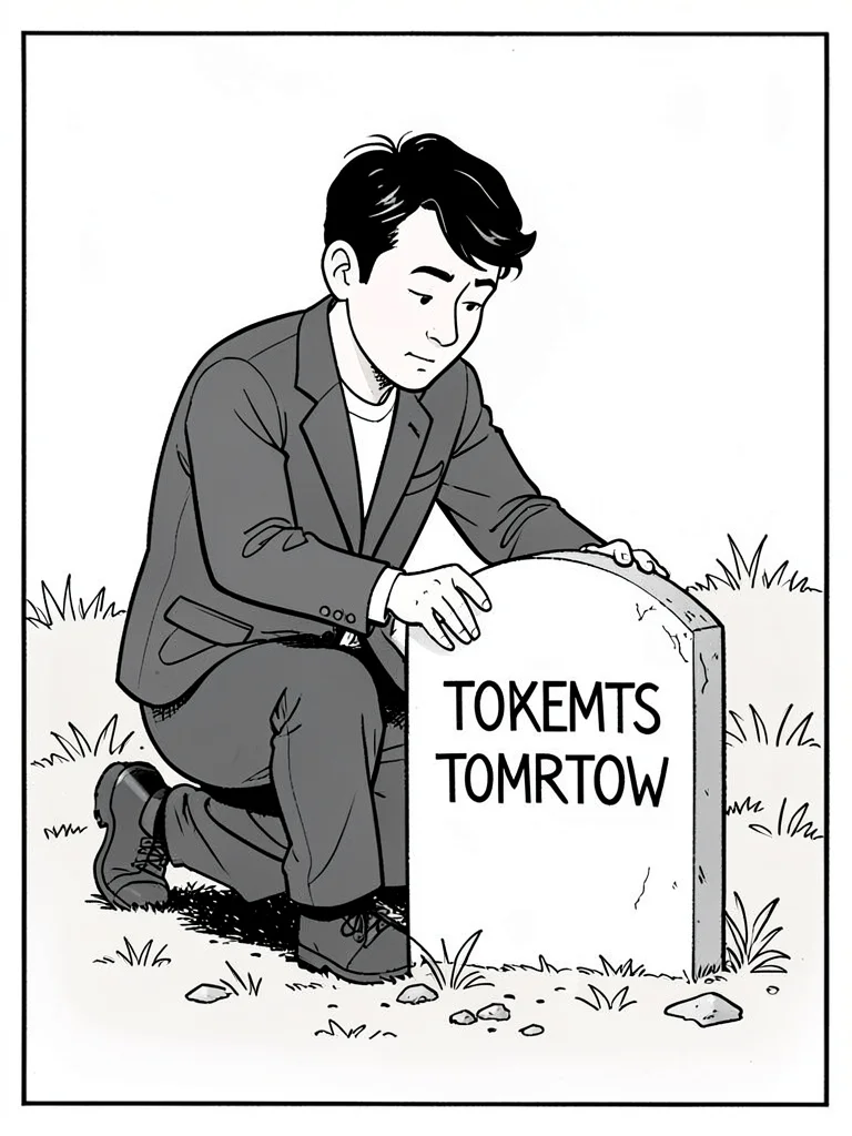 Procrastinator grave tomorrow