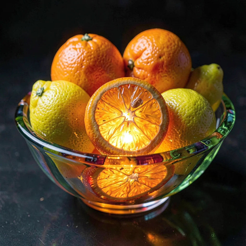 Through the lens of Venetian glass-making, molten luminosity, Fruit bowl with or
