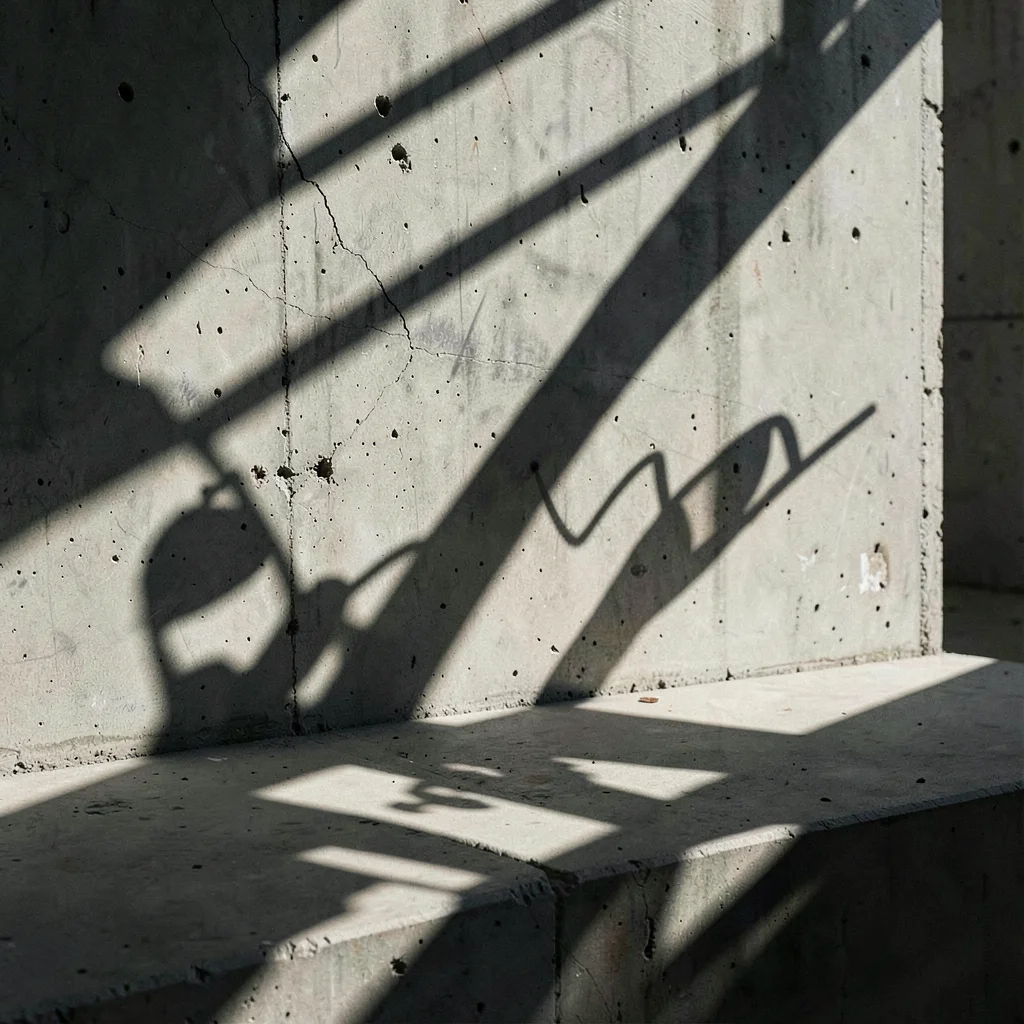 Concrete structure shadow play