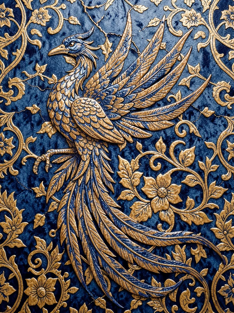 Batik phoenix bird