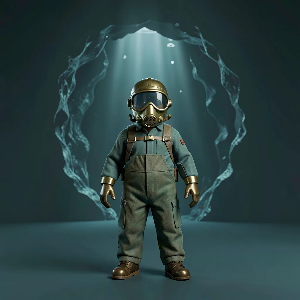 underwater cavern entrance with shafts of light