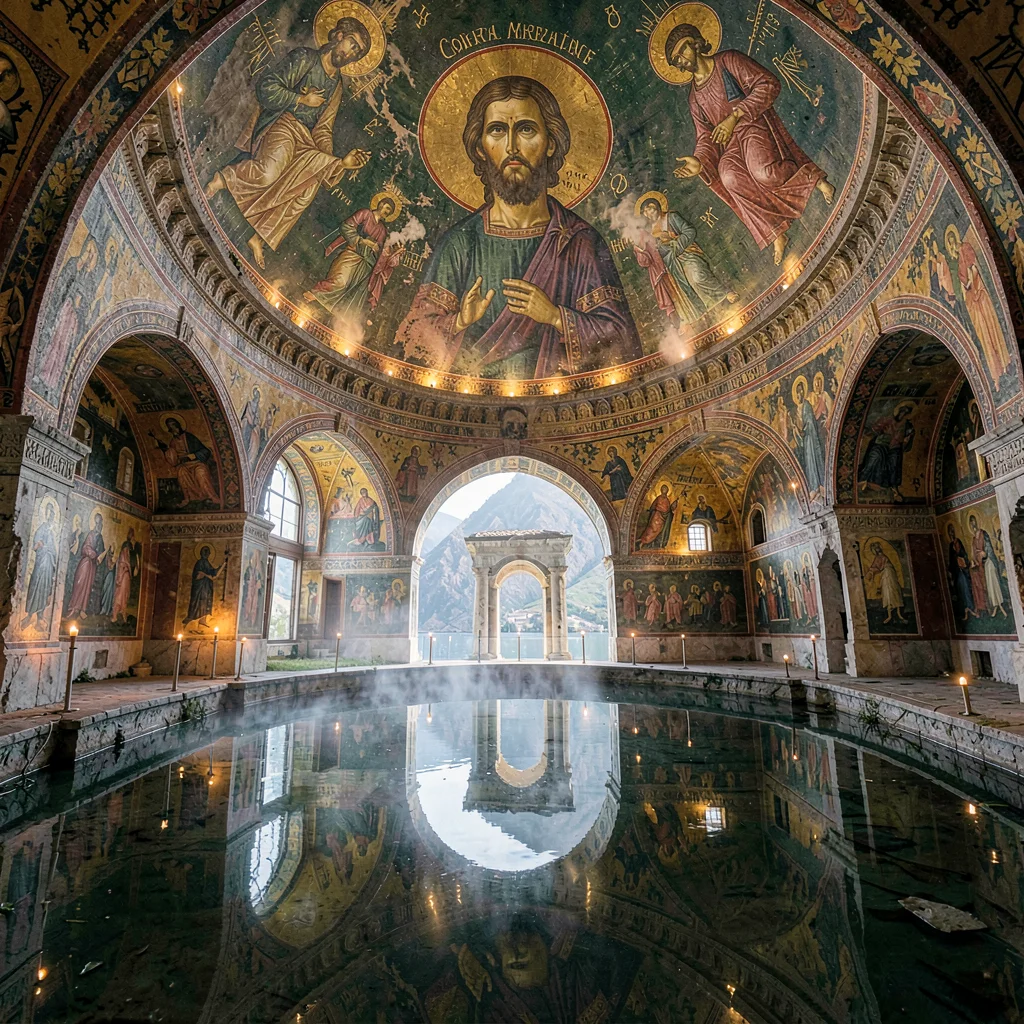 Christ Pantocrator fresco
