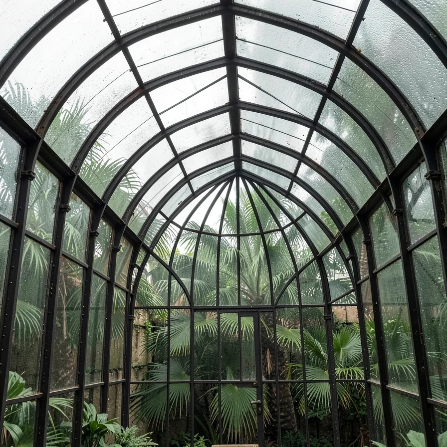 Ridge-and-Furrow Glazing Close-Up