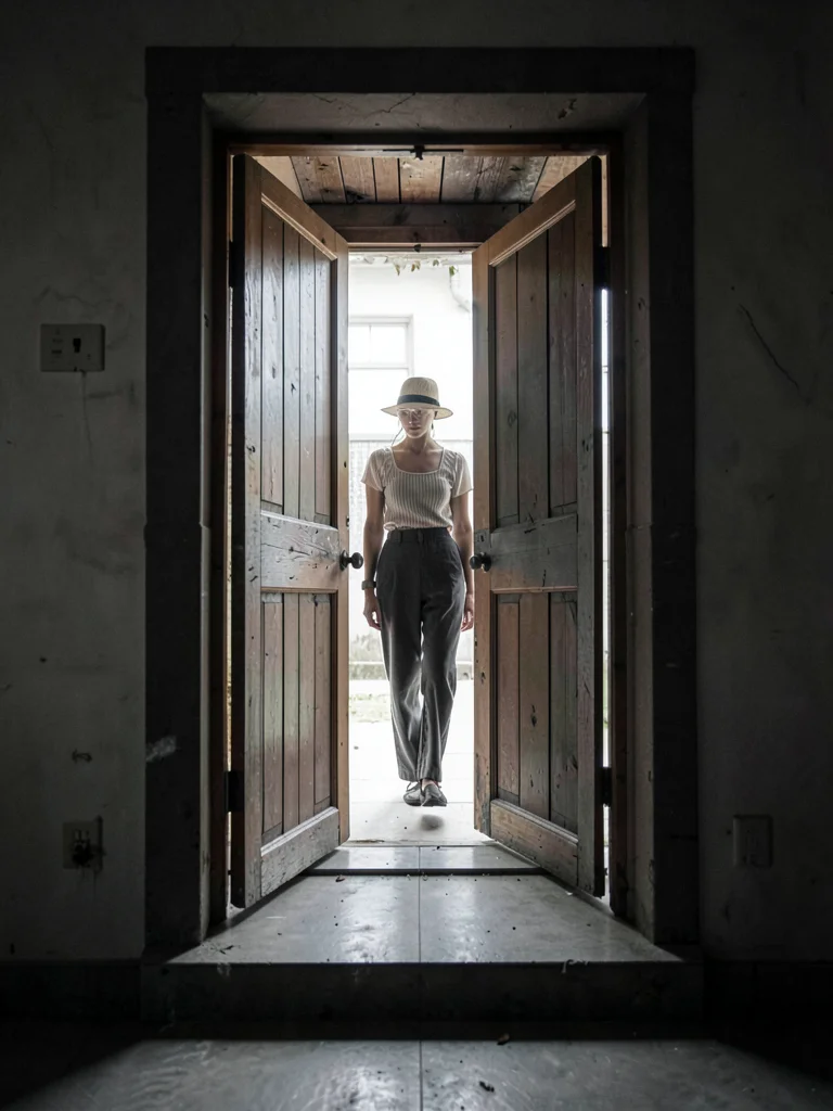Doorway with figure far