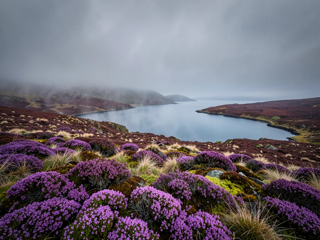 Mist Rolling Across Highland Loch