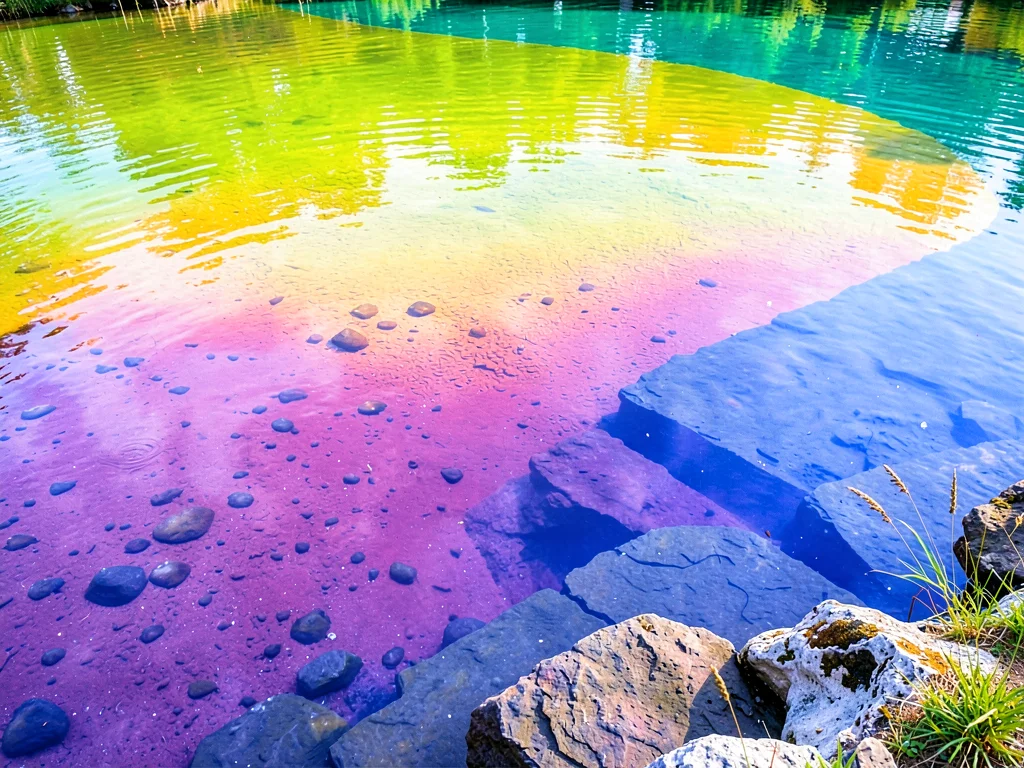Natural gradient in mineral pool