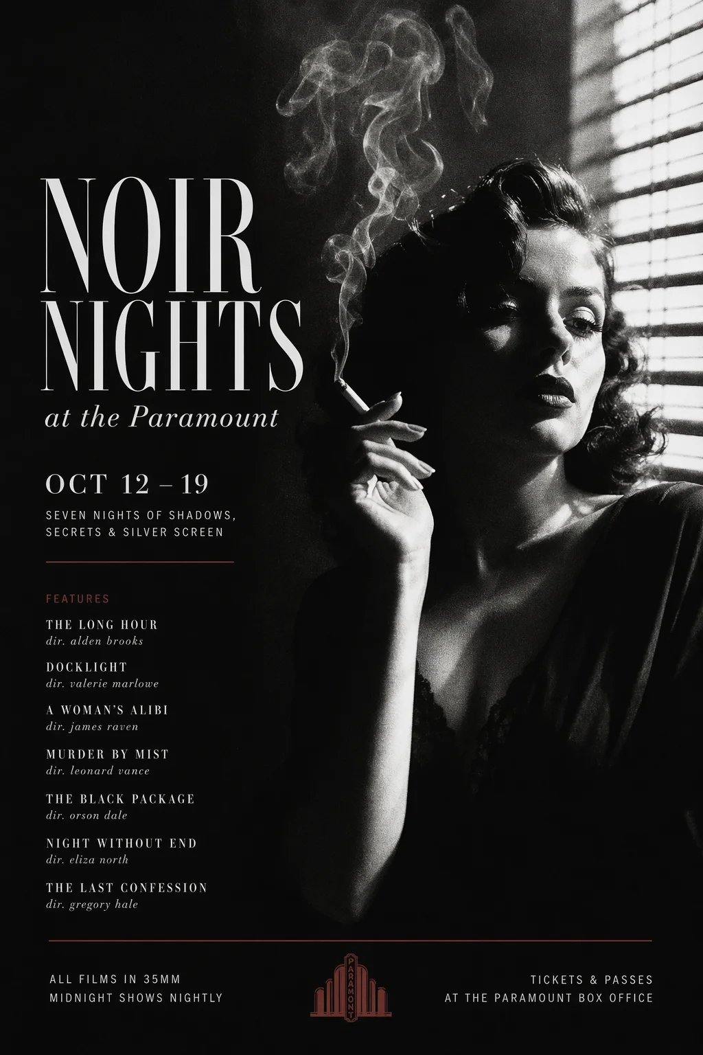 NOIR NIGHTS film festival poster