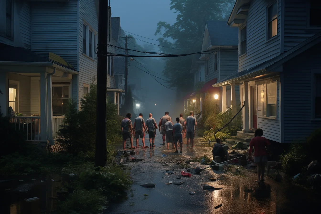 Gregory crewdson photo of amazon delivery workers