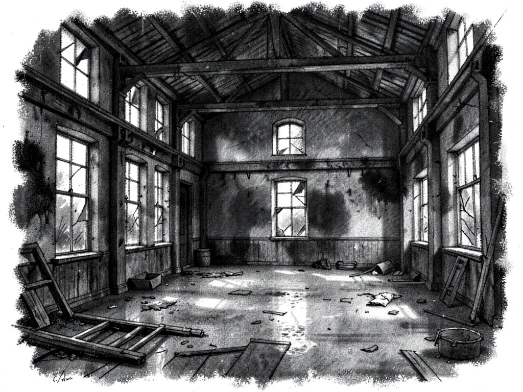 Abandoned factory interior