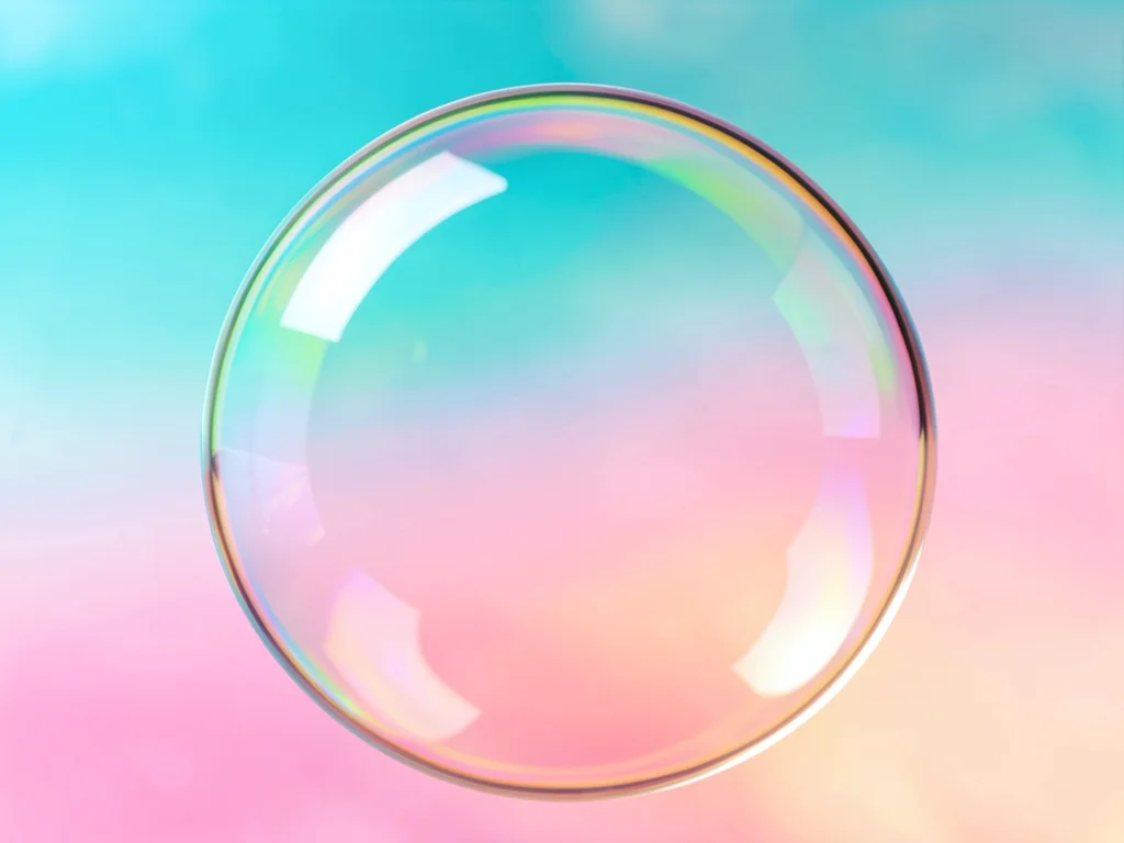 Pure abstract gradient transitioning from electric aqua through soft pink into w