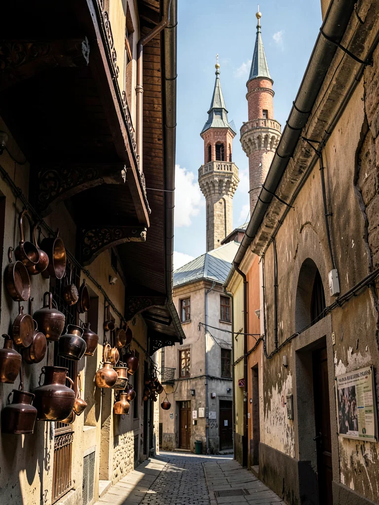 Sunlight in Baščaršija alley