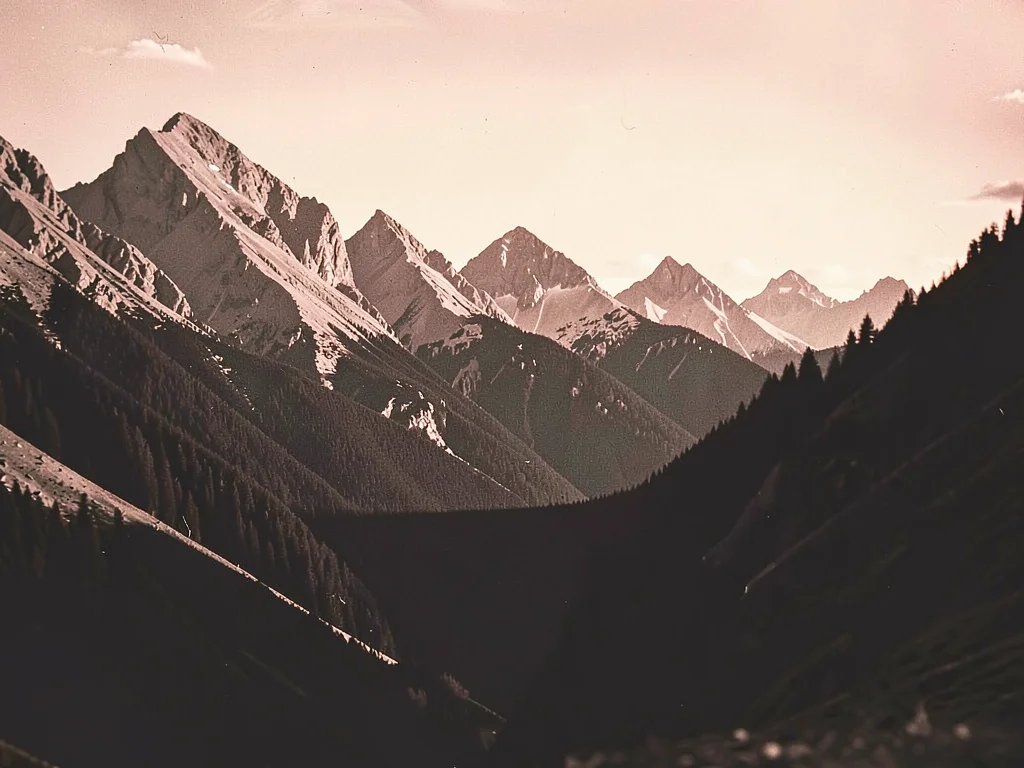 Mountain scene infrared