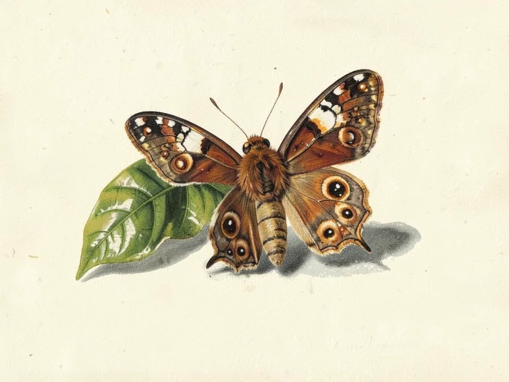 Indian Moon Moth with Host Plant