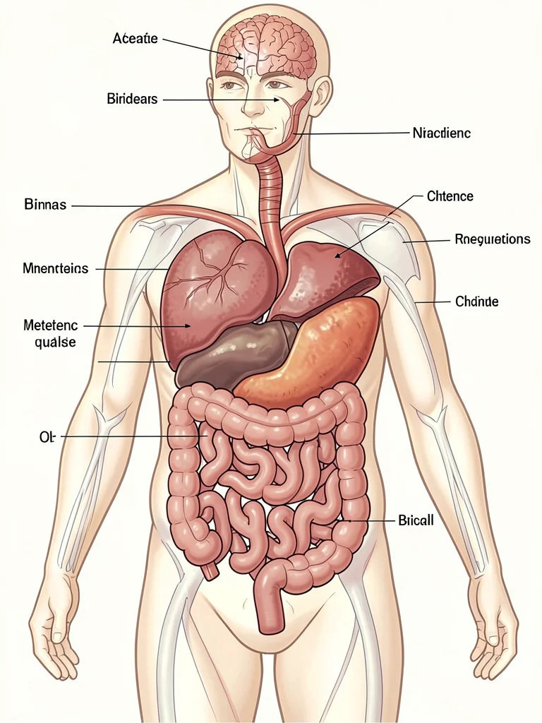 Human digestive system anatomy