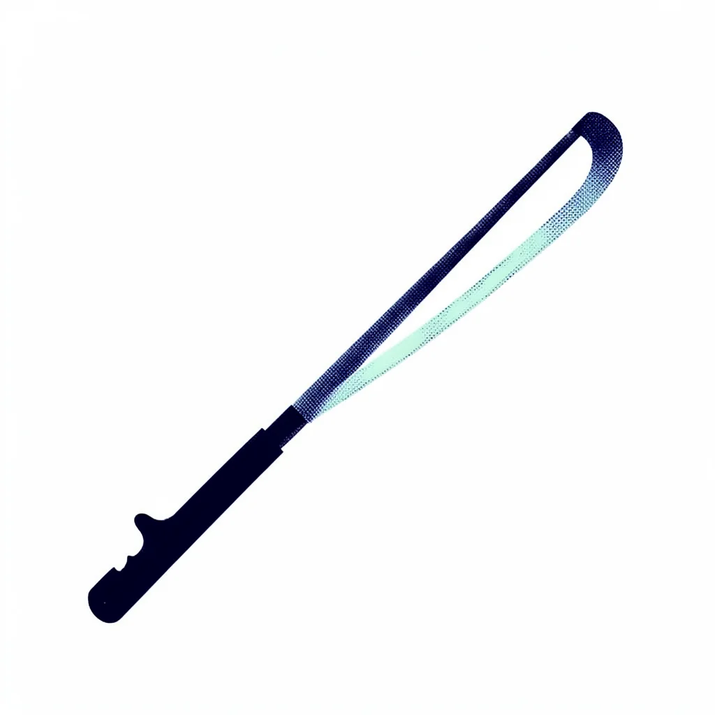 silhouette of a single classic-violinist-bow in profile in mint and indigo halft