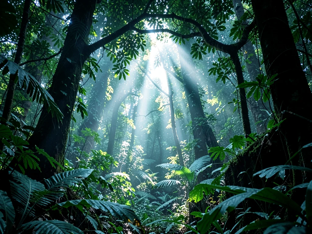 Gap light creating hot spot in cool green scene