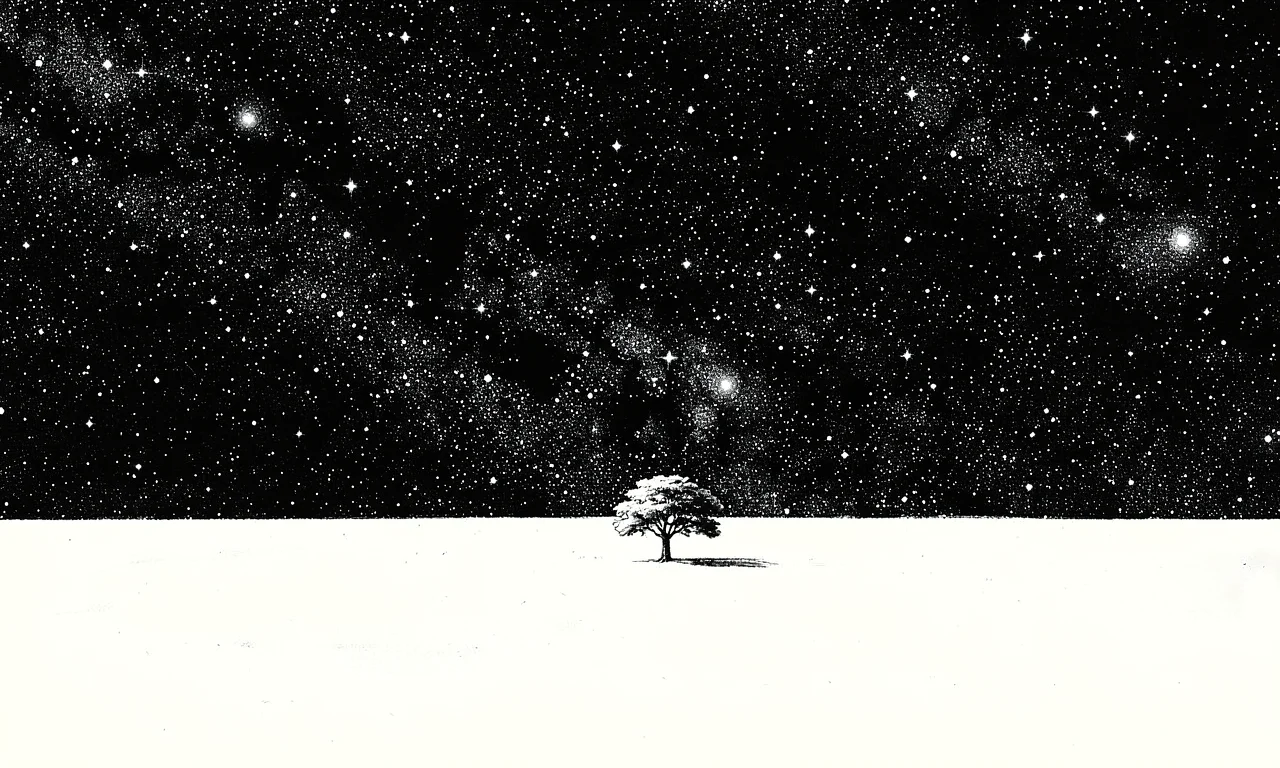fine art print of a lone tree on a salt flat