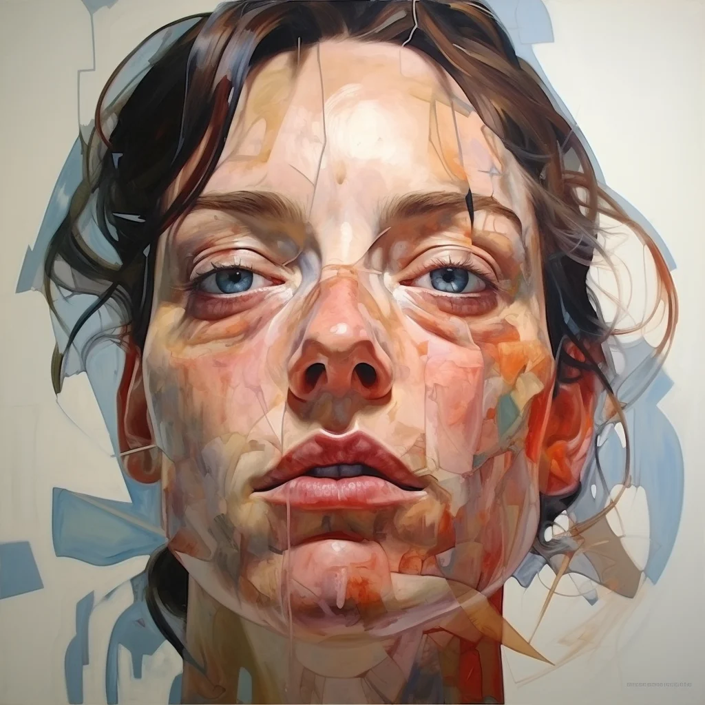 Painting portrait by Jenny Saville. che guavara