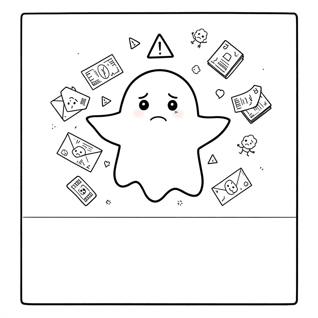 friendly ghost with unpaid bills poster