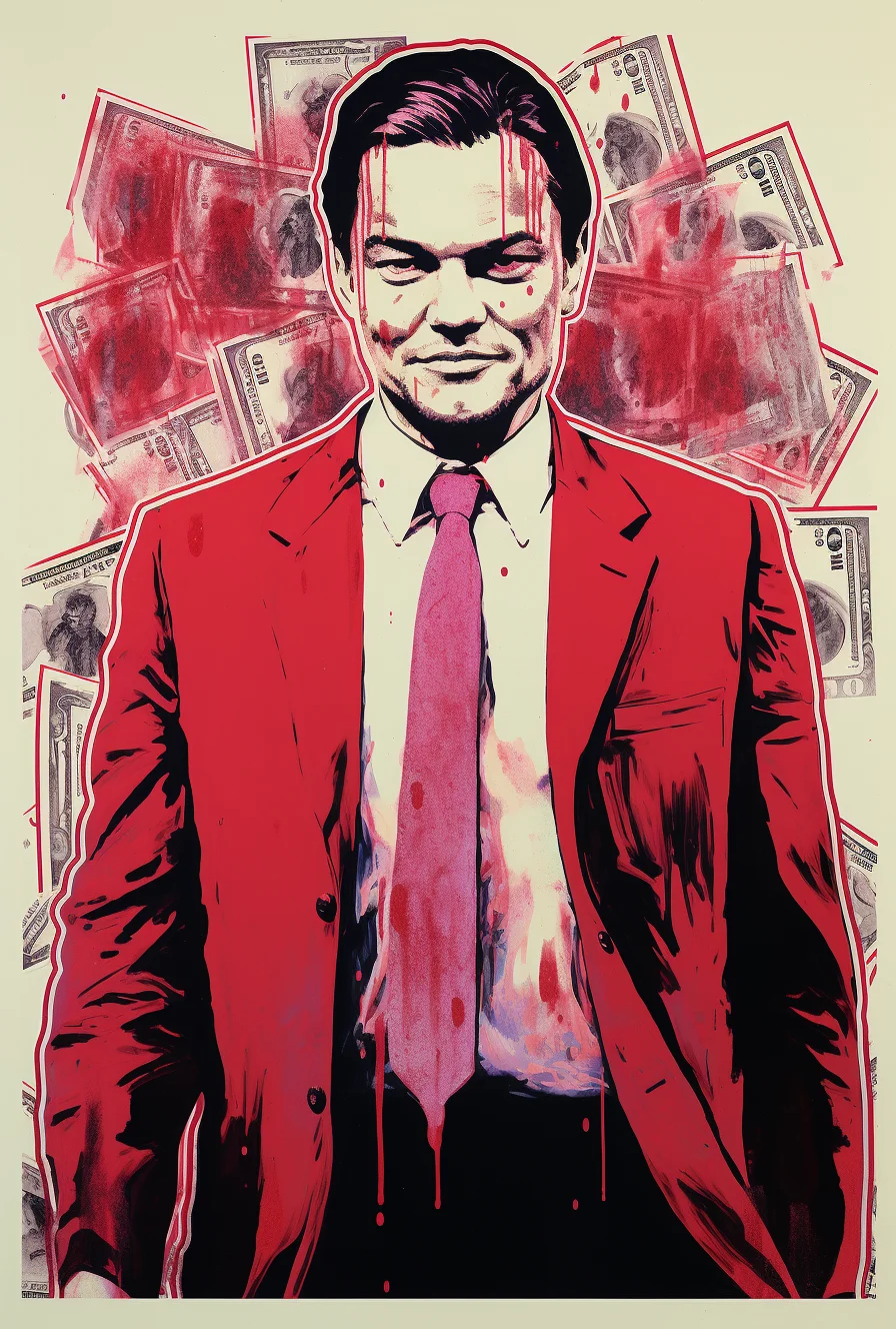 A Tarantino movie poster of Wolf of Wall Street. DiCa