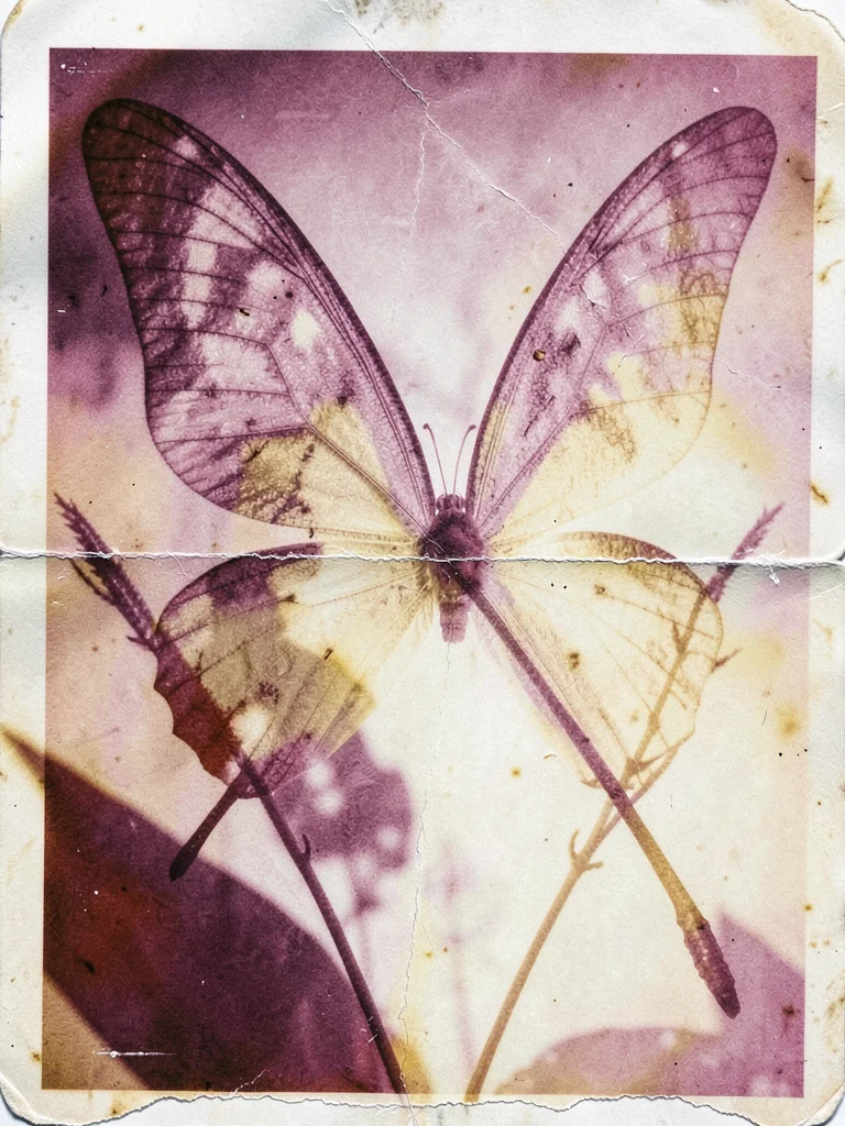 Butterfly wing scales detailed through contact printing, structural color lost b