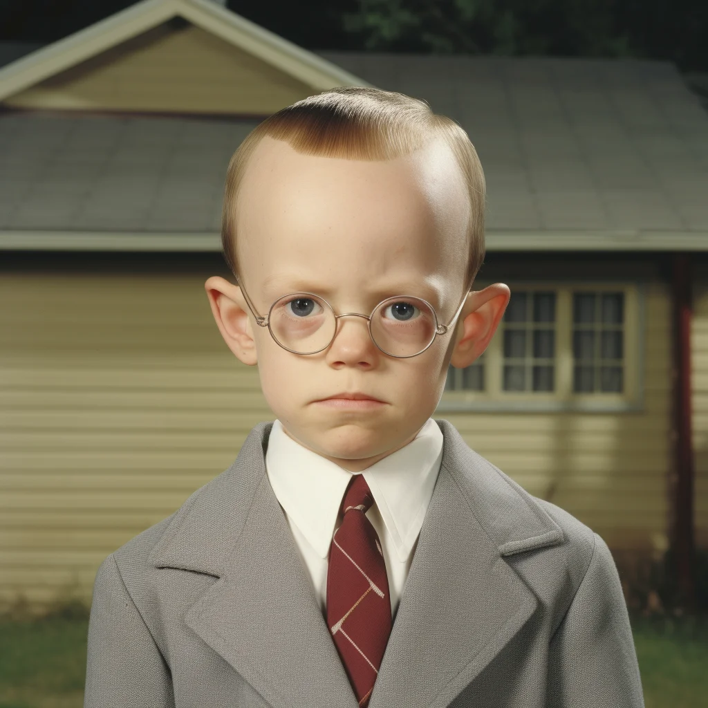 Awkwardfamilyphotos.com suburban kid with long forehe
