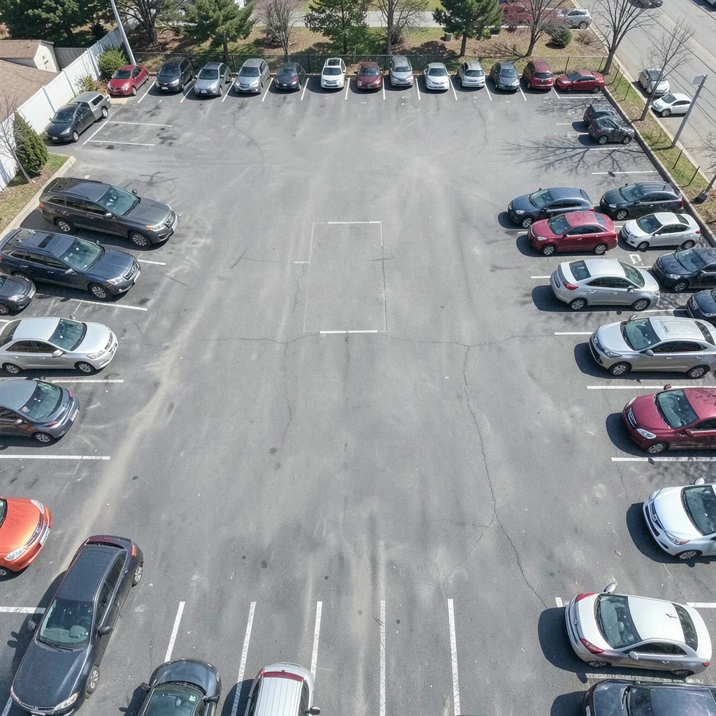 Parking lot from above