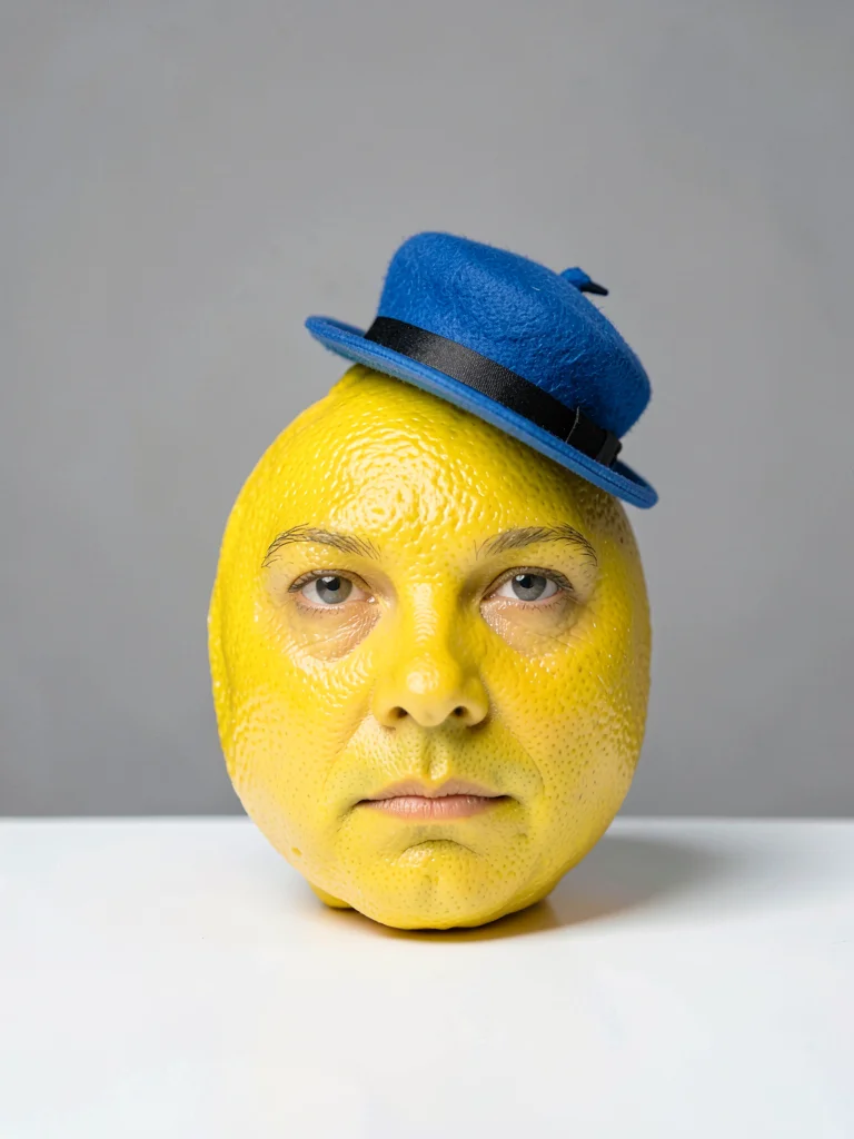 Lemon in Blue Beret