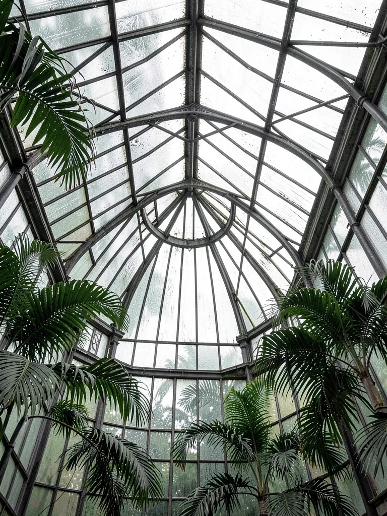 Worm's-Eye Through Palm Vault