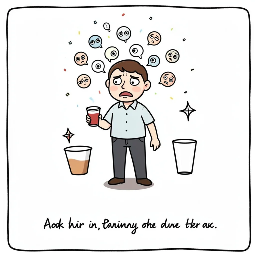 social anxiety at a party editorial spot image