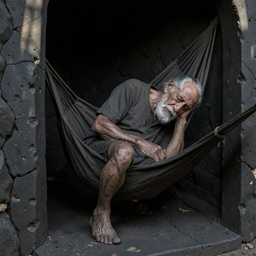 Through Oaxacan black clay vision, barro negro consciousness, An elderly man asl