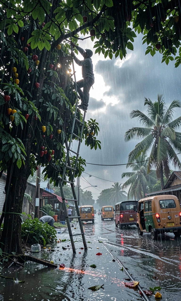 Pepper Vines in Storm