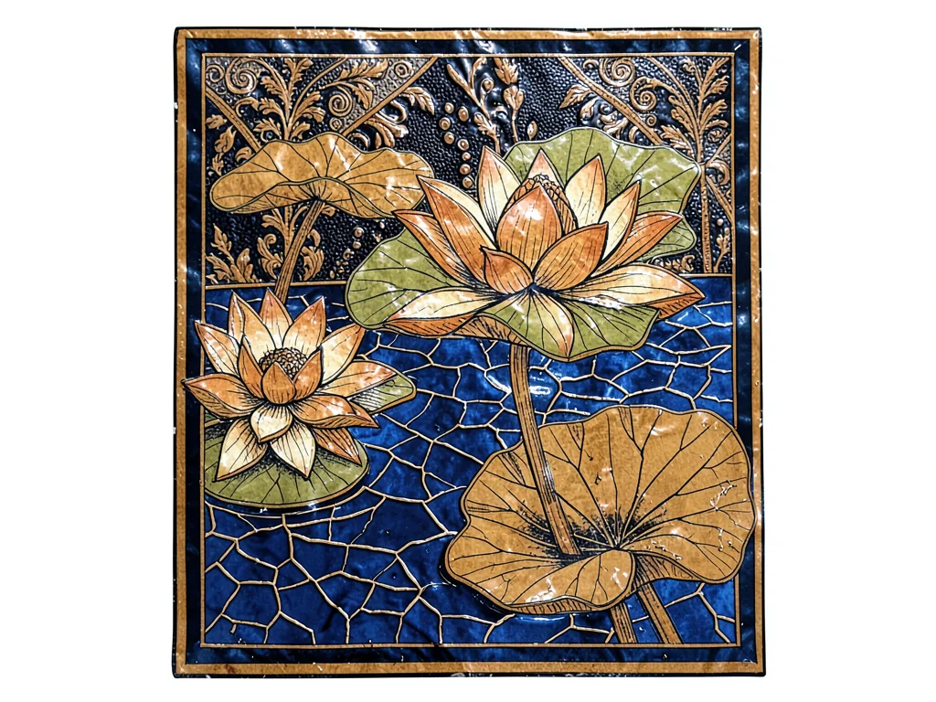 Batik lotus scene
