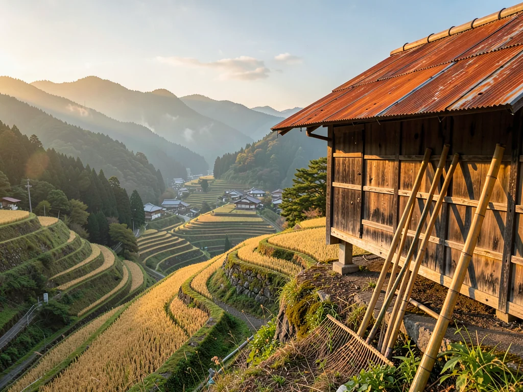 Farmer Shed at Rice Terrace Edge
